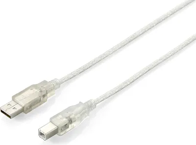 Obrázok produktu pre Equip USB Kabel 2.0 A-B 480Mbps St/St 1.00m silber Polybeutel