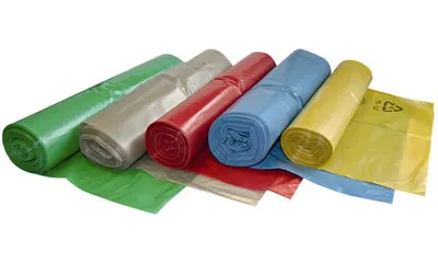 Produktbild von HYGOSTAR Müllsäcke, blau, 120 Liter, aus LDPE, 33 my