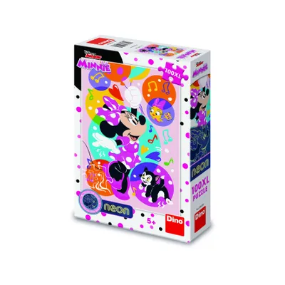 Produktbild von DINO Leuchtpuzzle Minnie und Luftballons XL 100 Teile