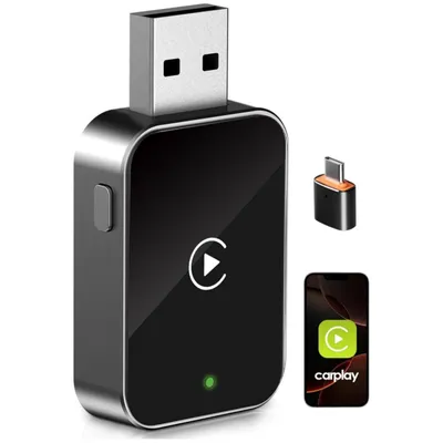 Productafbeelding van Minicee Draadloze CarPlay-adapter, USB/Type-C, voor iPhone, plug & play