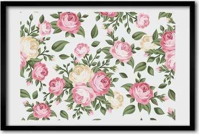 Produktbild von Bild 60x40 MDF-Rahmen, Wandkunst Rosen
