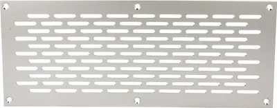 Produktbild von Aluminium Lochblech 250x100mm F1 Lüftungsgitter Lochung 20x3mm silber eloxiert