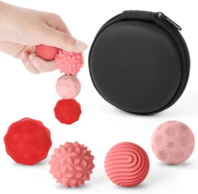 Productafbeelding van Magnetische ballen fidgetspeelgoed - 4 stuks siliconen antistressballen - Vingerspeelgoed voor autisme - ADHD - Angst