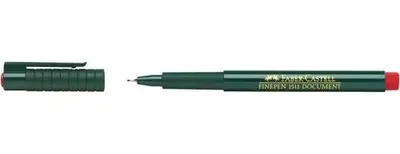 Liner, 0,4 mm, FABER-CASTELL "Finepen 1511", červený