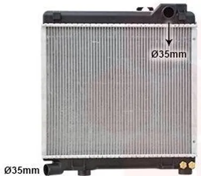 Immagine prodotto di VAN WEZEL 06002033 Radiatore acqua Radiatore motore per BMW 3 berlina (E30)