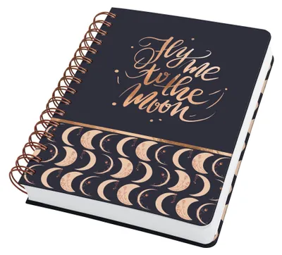 Obrázok produktu pre SIGEL JN625 SIGEL Notizbuch mit Spirale Jolie® ca. DIN A5 punktraster, schwarz/kupfer Hardcover 240 Seiten