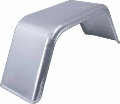 Produktbild von CHORUS Einzelkotflügel 13 Zoll aus verzinktem Stahl für Pkw-Anhänger 725x230 mm als robuster metallischer Radkasten