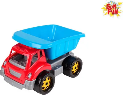 Produktbild von Sun Fun kiepwagen 32x20x18cm rood blauw
