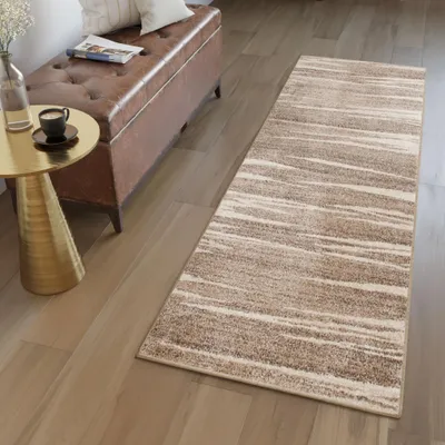 Produktbild von Tapiso Läufer SARI Modern Dunkelbeige Wohnzimmer  100 x 150