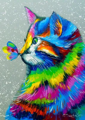 Produktbild von ENJOY Puzzle Schöne Katze und Schmetterling 1000 Teile