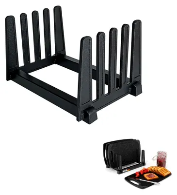 Produktbild von Schneidebrettständer schwarz für 4 Brettchen