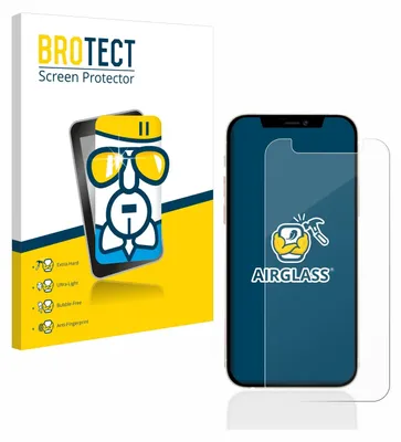 A product box for a screen protector is shown next to a smartphone with a screen protector applied.