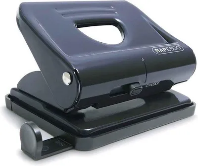 Produktbild von Famanu Metall-Locher 2-fach, 22 Blatt Stanzkapazität - Schwarz