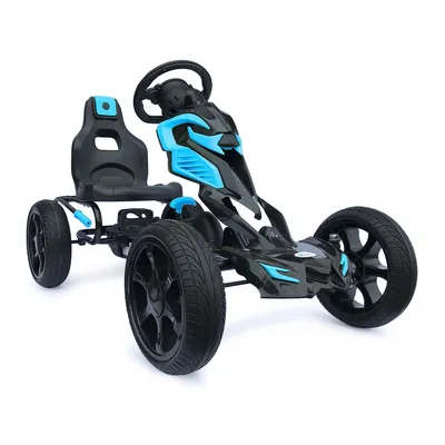 Produktbild von Großer Gokart mit Pedalen Schaumreifen - Hellblau