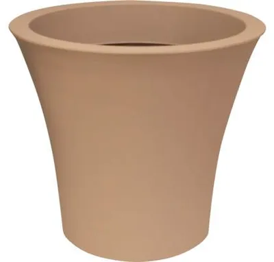 Produktbild von Pflanzeimer Lafiora City Kunststoff Ø 40 cm H 38 cm braun mit Rollen
