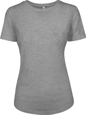 Produktbild von Build Your Brand BY057 | Damen Fit Tee - Farbe: Heather Grey - Größe: L