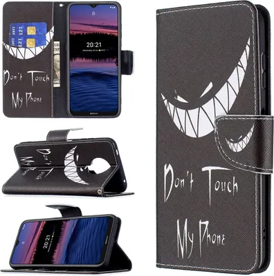 Zdjęcie produktu dla Pokrowiec König Design kompatybilny z Nokia G10 / G20 - skórzany pokrowiec na telefon komórkowy - czarny