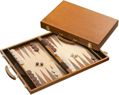 Immagine prodotto di Philos Backgammon, set da gioco a scacchiere in legno, modello Ithaka, dimensioni 45x29,5 cm