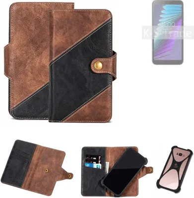 Produktbild von K-S-Trade Handyhülle Schutzhülle Bookstyle Case kompatibel mit BQ Mobile BQ-5765L Clever Klapphülle Cover Hülle Schutztasche 1x