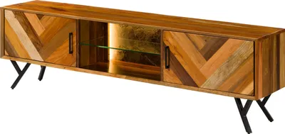 Produktbild von MASSIVMOEBEL24 TV-Board Altholz 200x40x56 natur lackiert AVIGNON #101