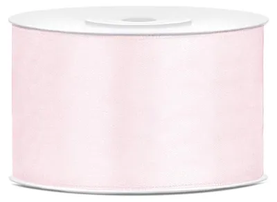 Obrázok produktu pre Saténová stuha svetlá tmavoružová 25m 38mm široká