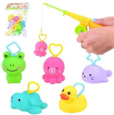 Produktbild von Badespielzeug Tier Set mit Angelspiel für die Badewanne