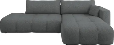 Produktbild von MIRJAN24 Ecksofa Furyn O, Wohnzimmer Eckcouch mit Bettkasten und Schlaffunktion, L-Form, Seite Rechts (Farbe: Coral 80)