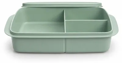 Produktbild von TUPPERWARE To Go Lunchbox 1 L grün mit Trennwand Clevere Pause Schule