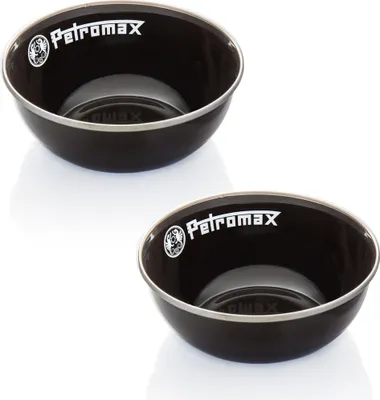 Produktbild von Petromax Emaille Schalen schwarz 2 Stück