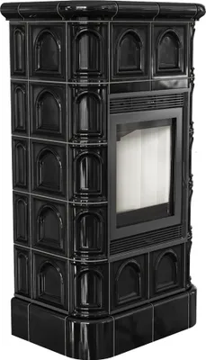 Immagine prodotto di Inserto camino in acciaio KRATKI BLANKA 8 kW Ø 160 piastrella nera