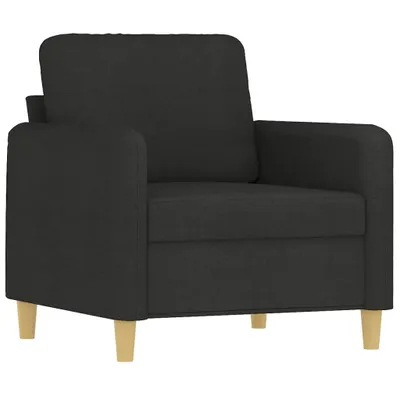 Zdjęcie produktu dla vidaXL Fotel czarny 60 cm tkanina