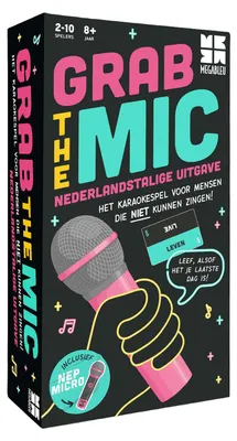 Produktbild von MEGABLEU Grab The Mic NL, Brettspiel, Party, 8 Jahr(e), 15 min, Familienspiel