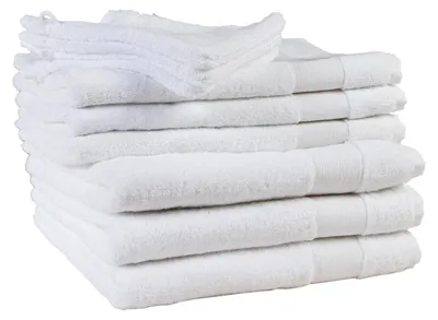 Zdjęcie produktu dla Ręcznik kąpielowy, biały, 60 x 110 cm, 550 g, 3 szt.