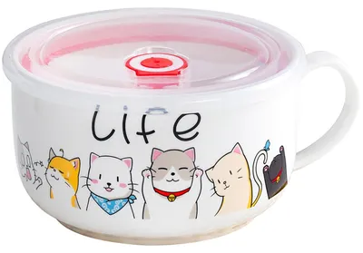 Productafbeelding van Keramische Soepkommen met Handvat en Deksel 800ml