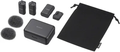 Imagen del producto de Sony, ECM-W3, kit de micrófono inalámbrico, color negro