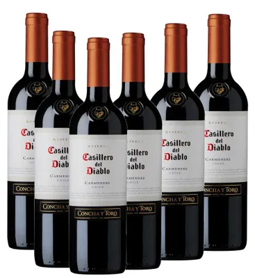 Produktbild von 6x Casillero del Diablo Carmenere 13,5% 0,75L (Chi)