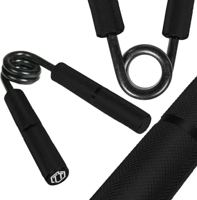 Produktbild von Sporttrend 24® Fingerhantel 100lb-350lb | Handtrainer/Unterarmtrainer, starke Feder (300lb, 136kg, schwarz)