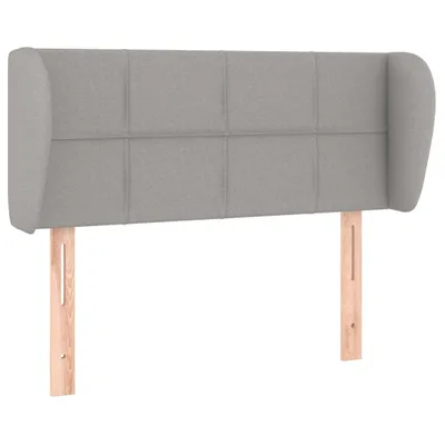 Produktbild von vidaXL Kopfteil mit Ohren Hellgrau 103x23x78/88 cm Stoff