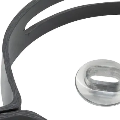Produktbild von LeoVince Auspuffschelle kompatibel mit Auspuff-Ersatzteil Klemme Auspuffhalterung, Carbon