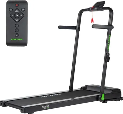 Image de Tapis de course Cardio Fit T10 – Charge maximale 100 kg – 7 programmes – 100 % pliable – De 1,0 à 12 km/h – Télécommande incluse – Modèle compact