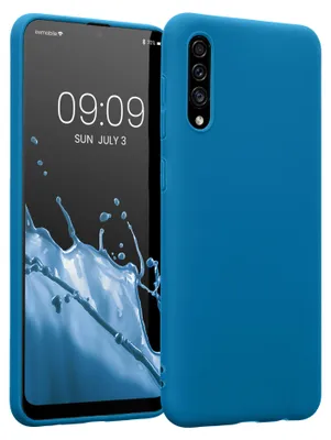 Produktbild von kwmobile Handyhülle für Samsung Galaxy A30s Hülle - TPU Case - Kabelloses Laden - Schutzhülle Cover in Karibikblau