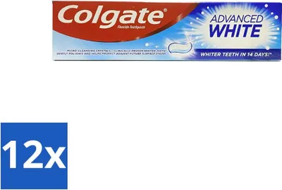 Obrázok produktu pre Colgate - Advanced White - zubná pasta - 100 ml - ekonomické balenie - 12 kusov
