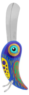 Stehendes Buttermesser, ABS, 5,5x3,5x13 cm, blau