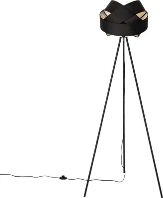 Produktbild von Moderne Stehlampe Schwarz STOff