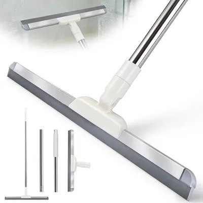 Obrázok produktu pre Stierka na podlahu 43 cm, nerezová tyč 119 cm, pre kúpeľňové podlahy