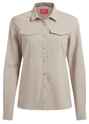 Produktbild von Craghoppers NosiLife Pro Langarmshirt III für Damen, Größe:40, Farbe:Mushroom