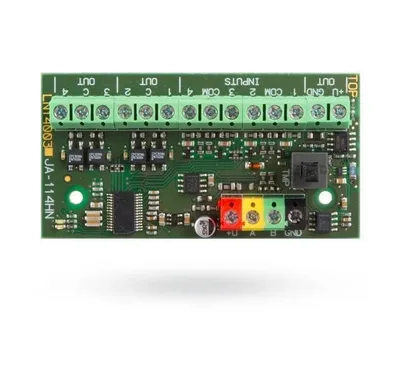 Obrázok produktu pre Modul JA-114HN s 4 vstupmi a 4 výstupmi pre pripojenie k zbernici