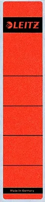 Produktbild von Leitz - Rückenetikett breit/lang 62x285mm selbstklebend rot 10 Stück