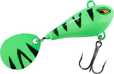 Produktbild von Balzer Shirasu Colonel Spin Buddy Evil Eye - Jigspinner, Größe / Gewicht / Farbe:4cm / 12g / Green Fire Tiger