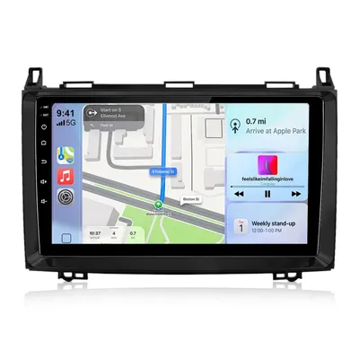 Produktbild von Hexinex 9" Android 15 AutoRadio Carplay Octa-Core 6+128GB Für Mercedes-Benz A/B Klasse W169 W245 WIFI Bluetooth SWC FM RDS DSP DAB+ USB 4G LTE
